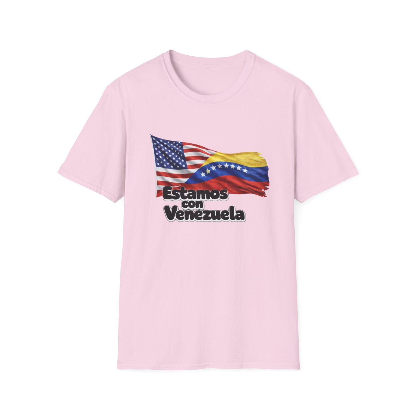 USA Estamos con Venezuela T-Shirt | US and Venezuela Flag Design