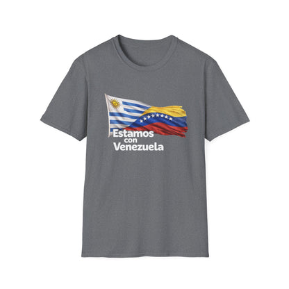 Uruguay Estamos con Venezuela T-Shirt | Venezuelan flag design, solidarity tee