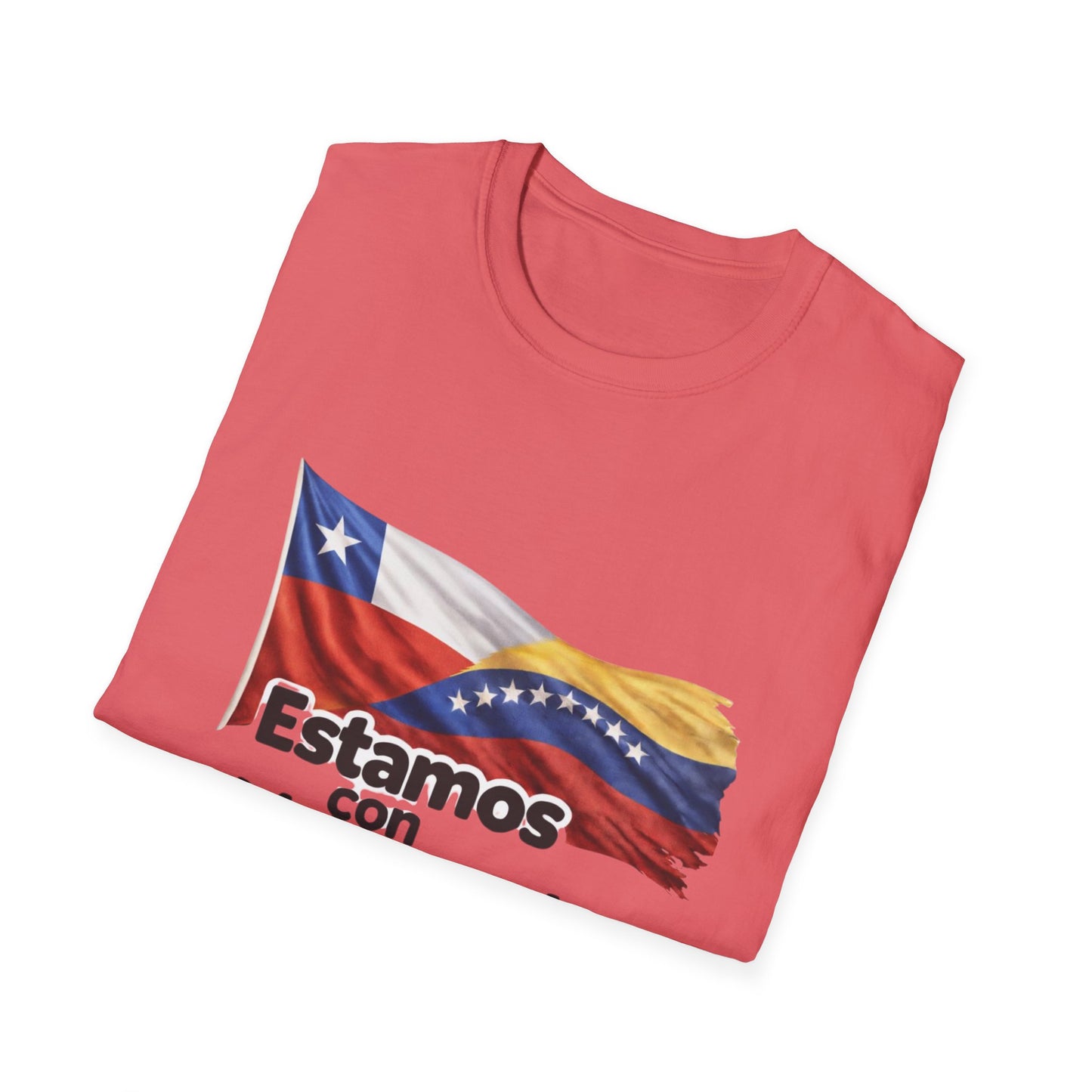 Chile Estamos con Venezuela T-Shirt | Venezuelan Flag Support Tee