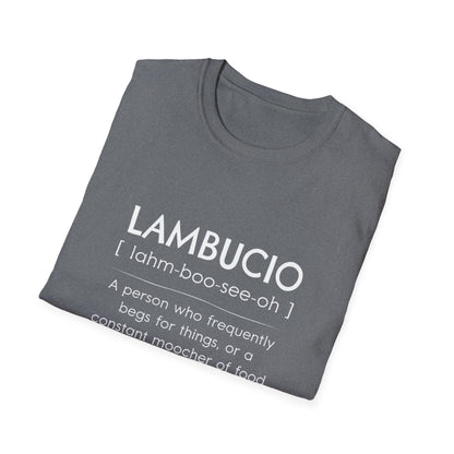 Lambucio definition T-Shirt | Funny Foodie Phrase Tee