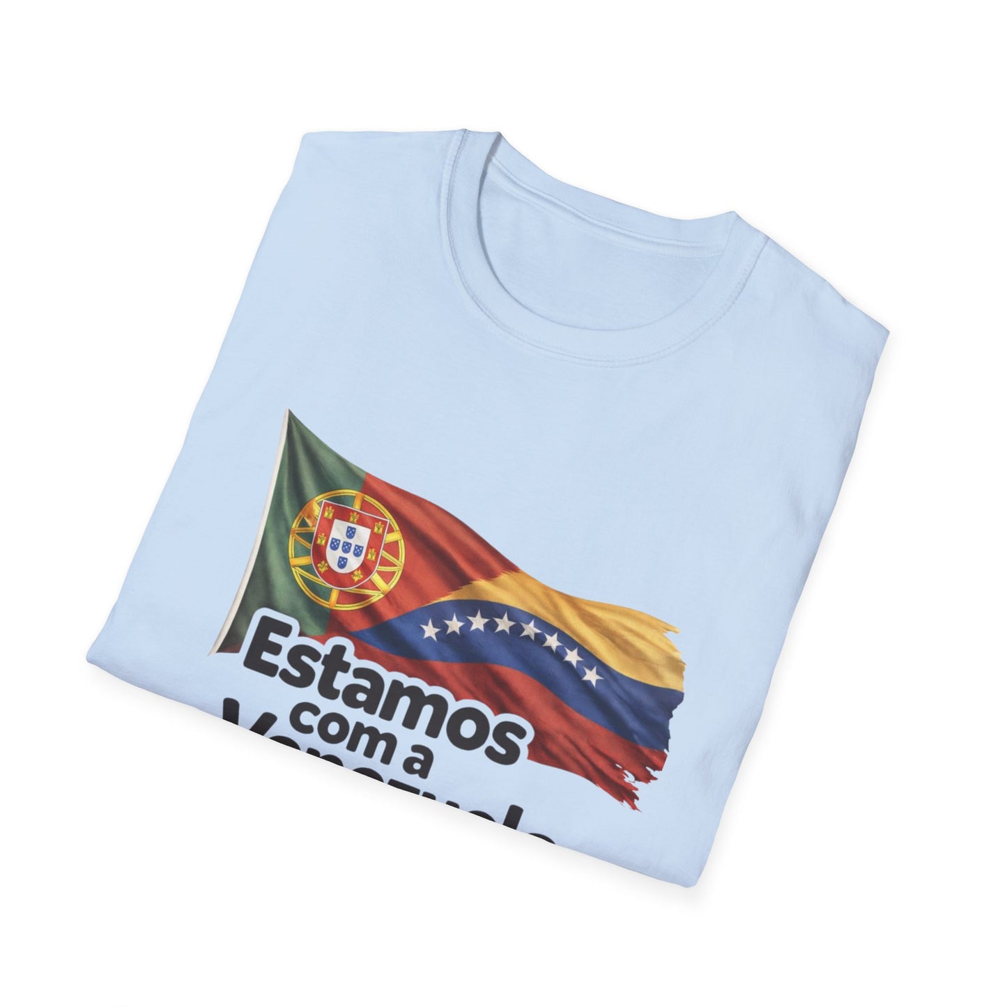 Portugal Estamos com a Venezuela T-Shirt | Portugal and Venezuela Flags, Solidarity Design