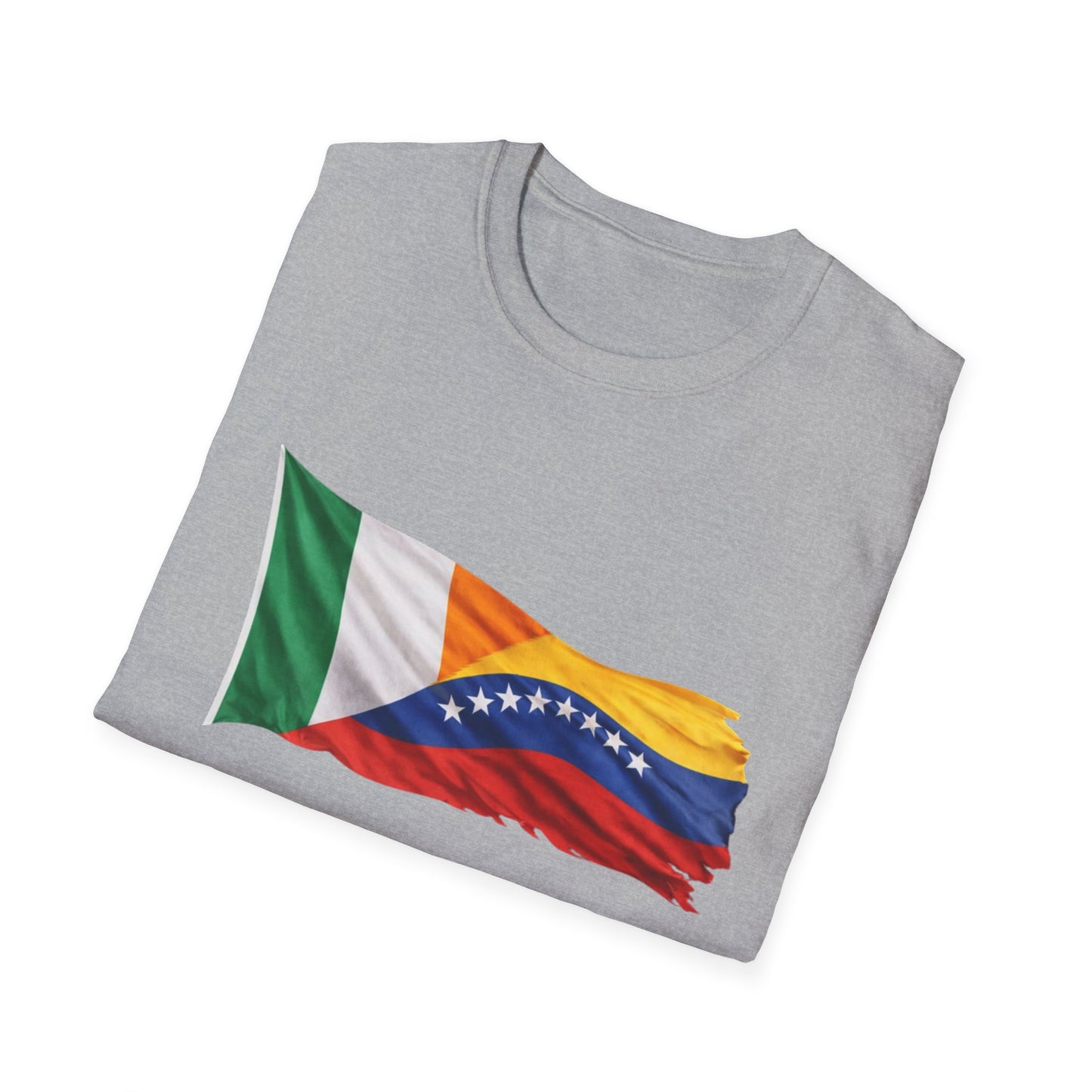 Venezuela Ireland Flag Mashup T-Shirt — Dual Heritage Pride Tee