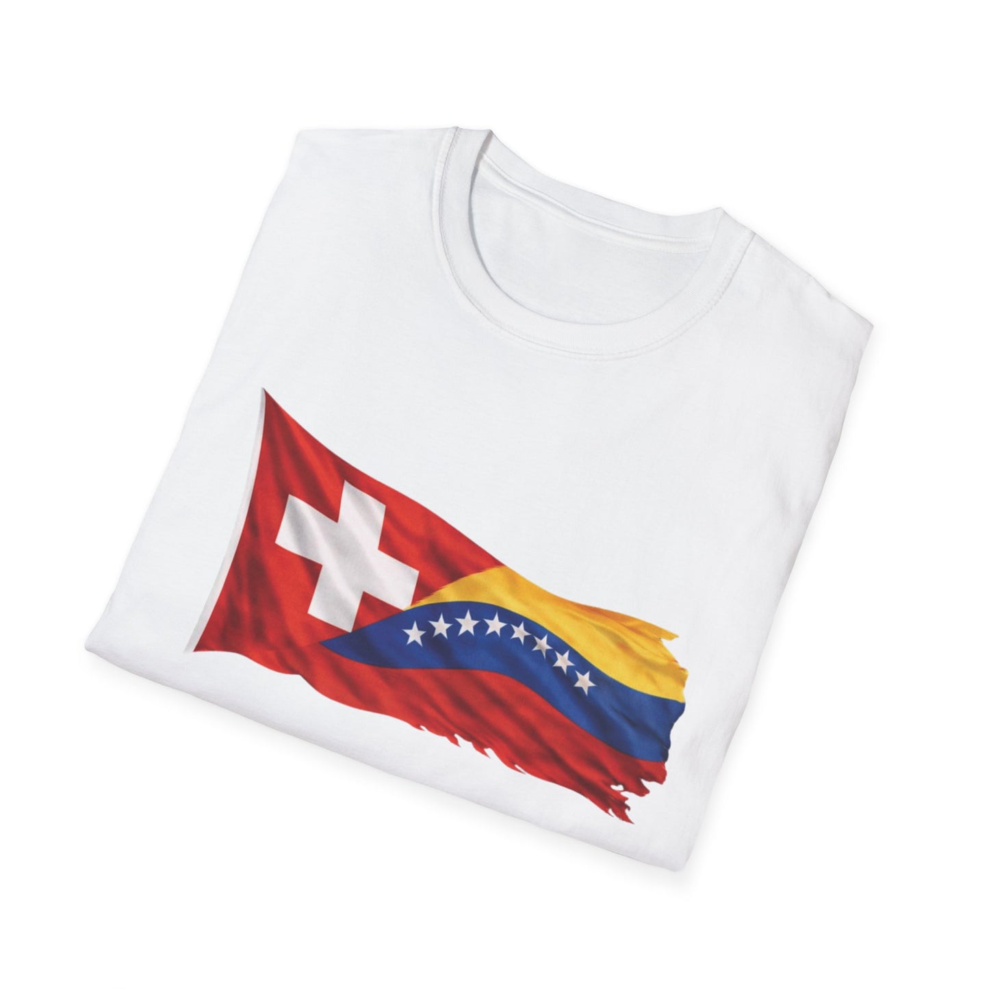 Venezuelan-Swiss Flag Graphic T-Shirt — Dual Heritage Pride Tee