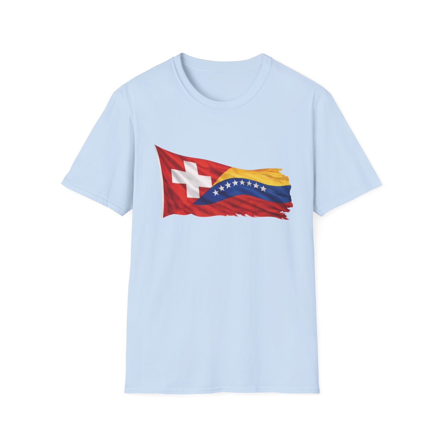 Venezuelan-Swiss Flag Graphic T-Shirt — Dual Heritage Pride Tee