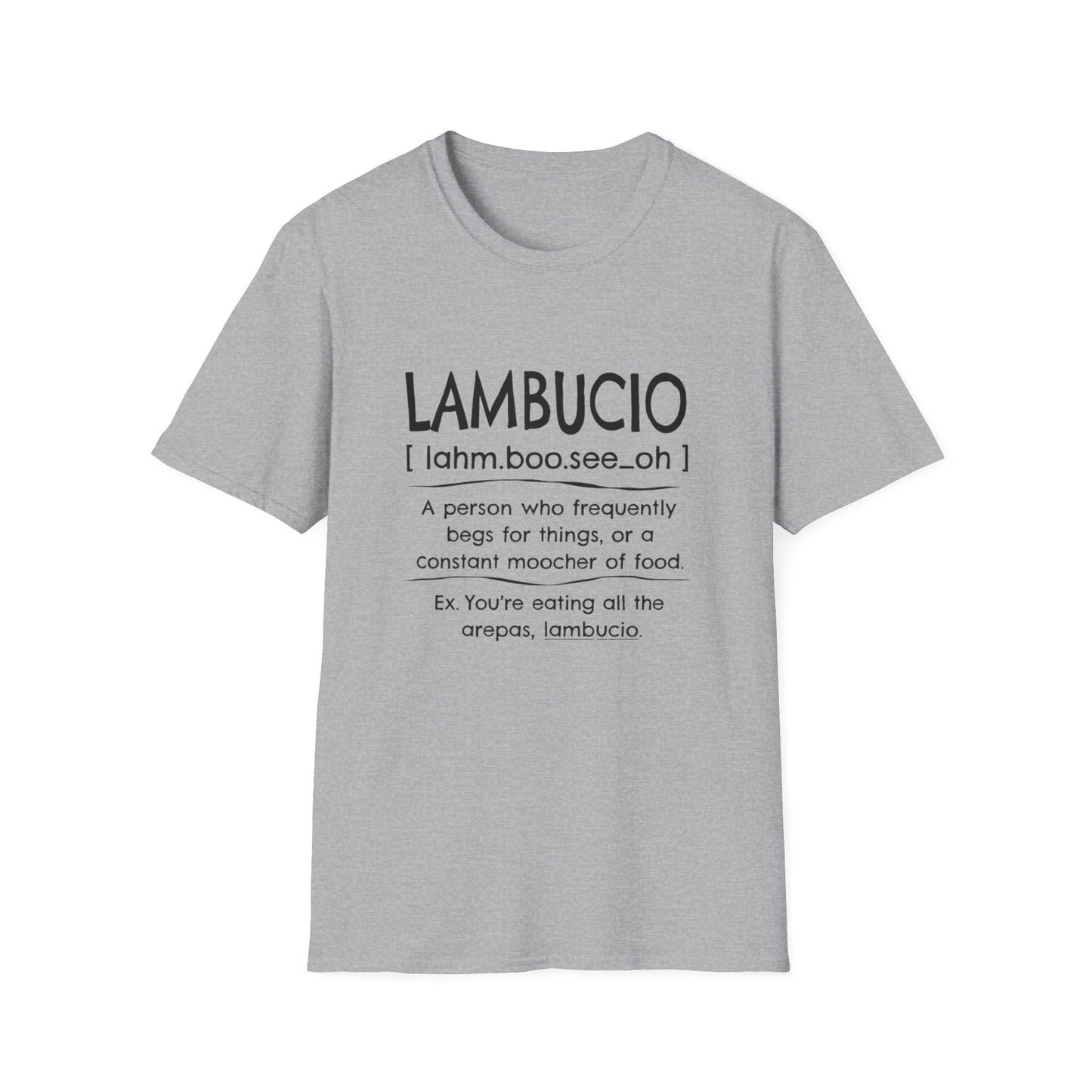 Lambucio definition T-Shirt | Funny Foodie Phrase Tee