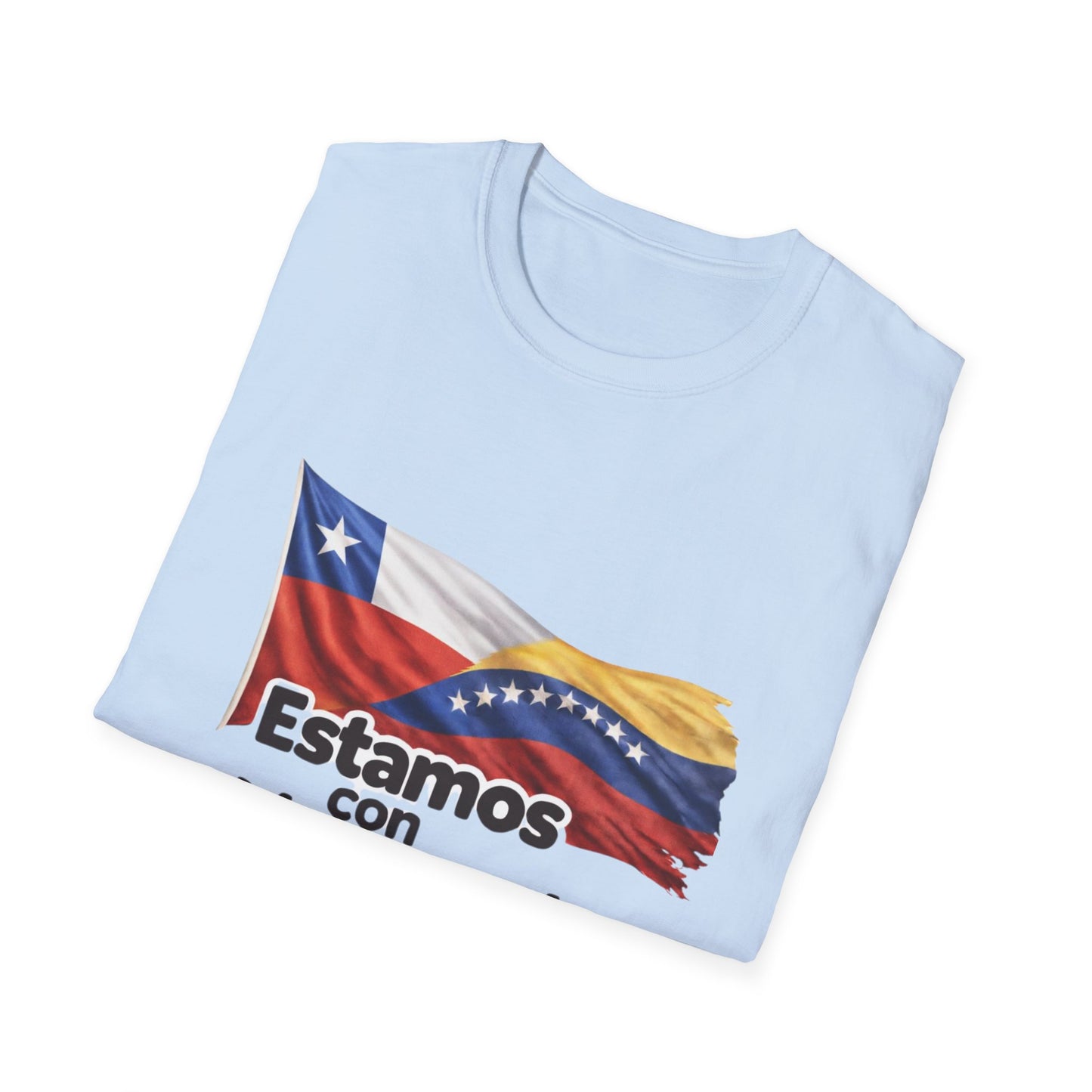 Chile Estamos con Venezuela T-Shirt | Venezuelan Flag Support Tee