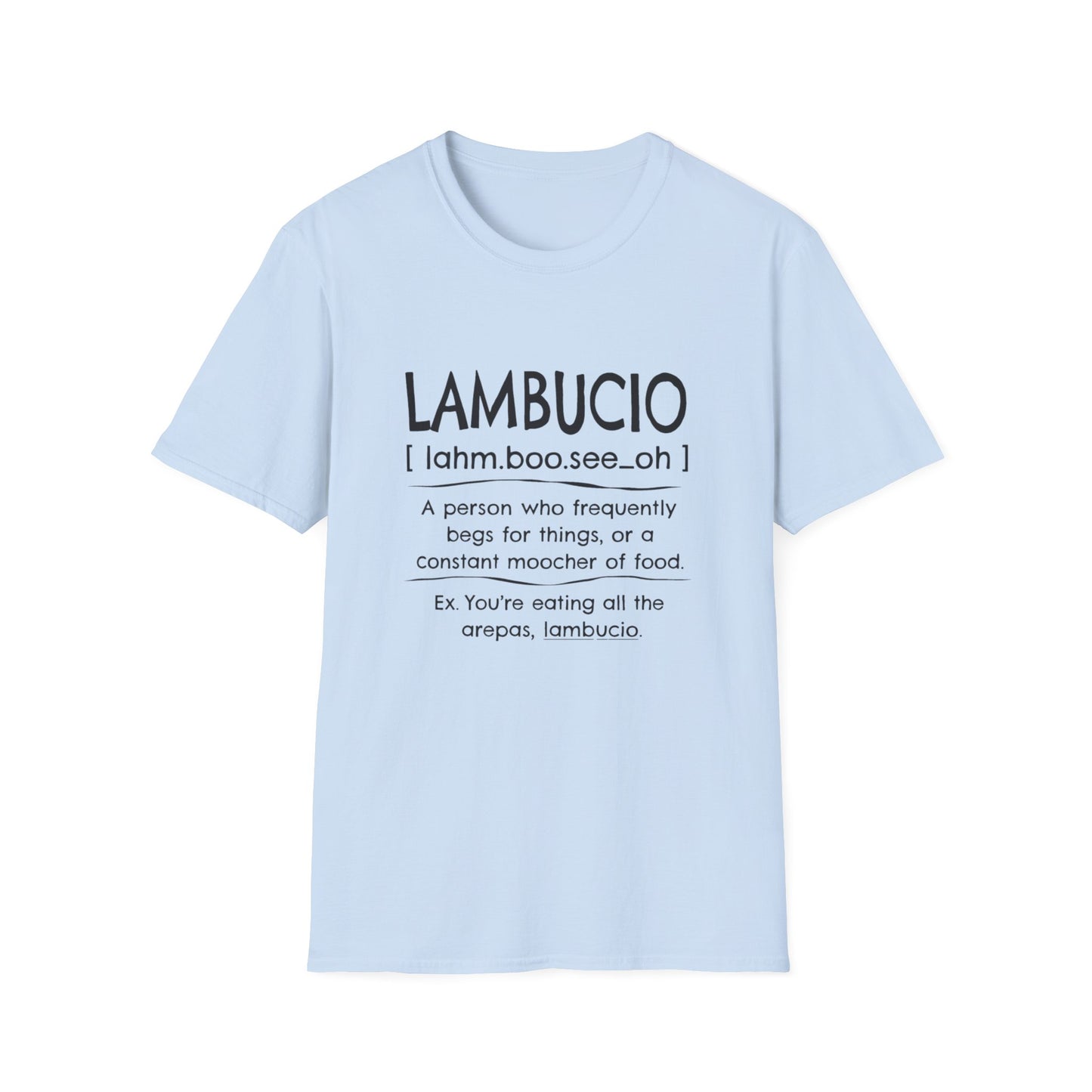 Lambucio definition T-Shirt | Funny Foodie Phrase Tee