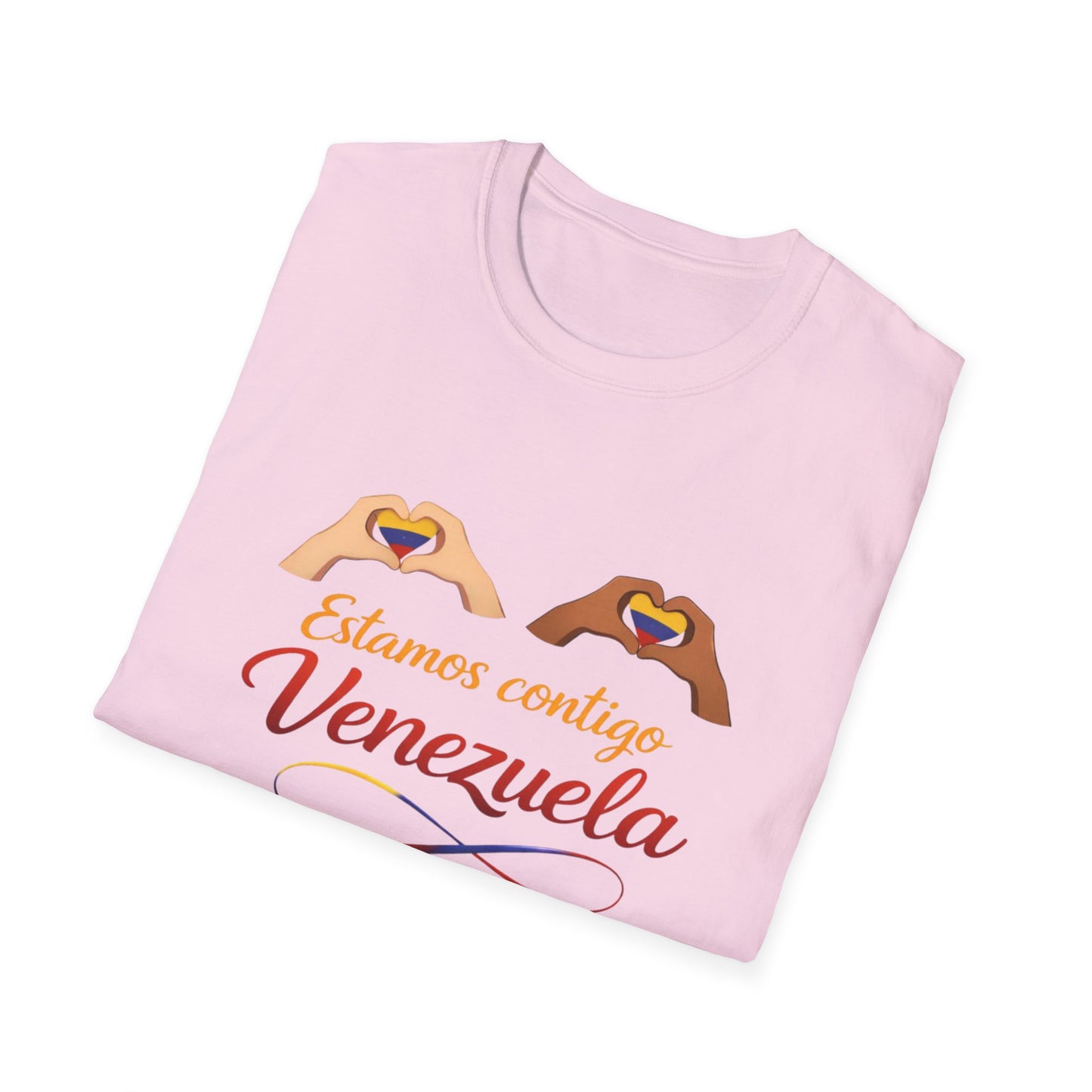 Estamos Contigo Venezuela T-Shirt | Heart Hands, Spanish Support Tee