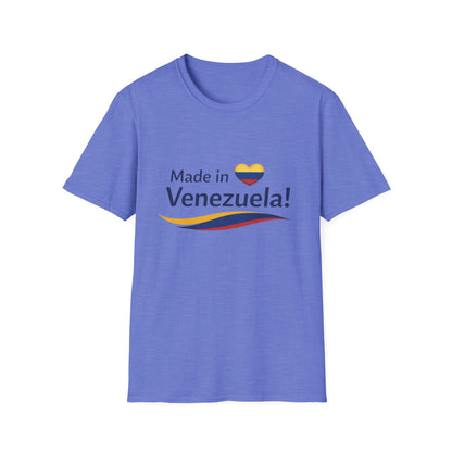 Made in Venezuela T-Shirt | Venezuela Flag Heart, Venezuelan Pride