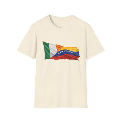 Venezuela Ireland Flag Mashup T-Shirt — Dual Heritage Pride Tee