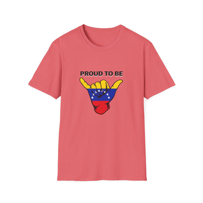 Proud to be Venezuelan T-Shirt | Venezuela Flag Shaka Graphic