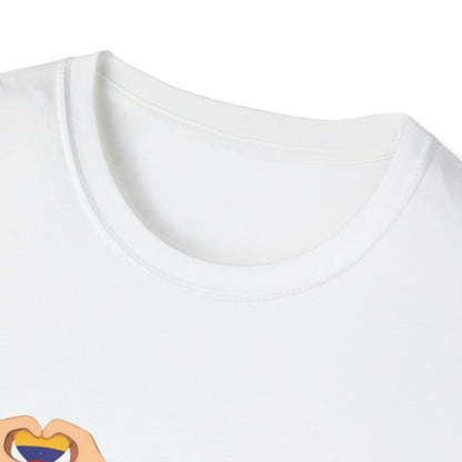 We're with you Venezuela T-Shirt | Heart Hands, Support, Venezuelan Colors