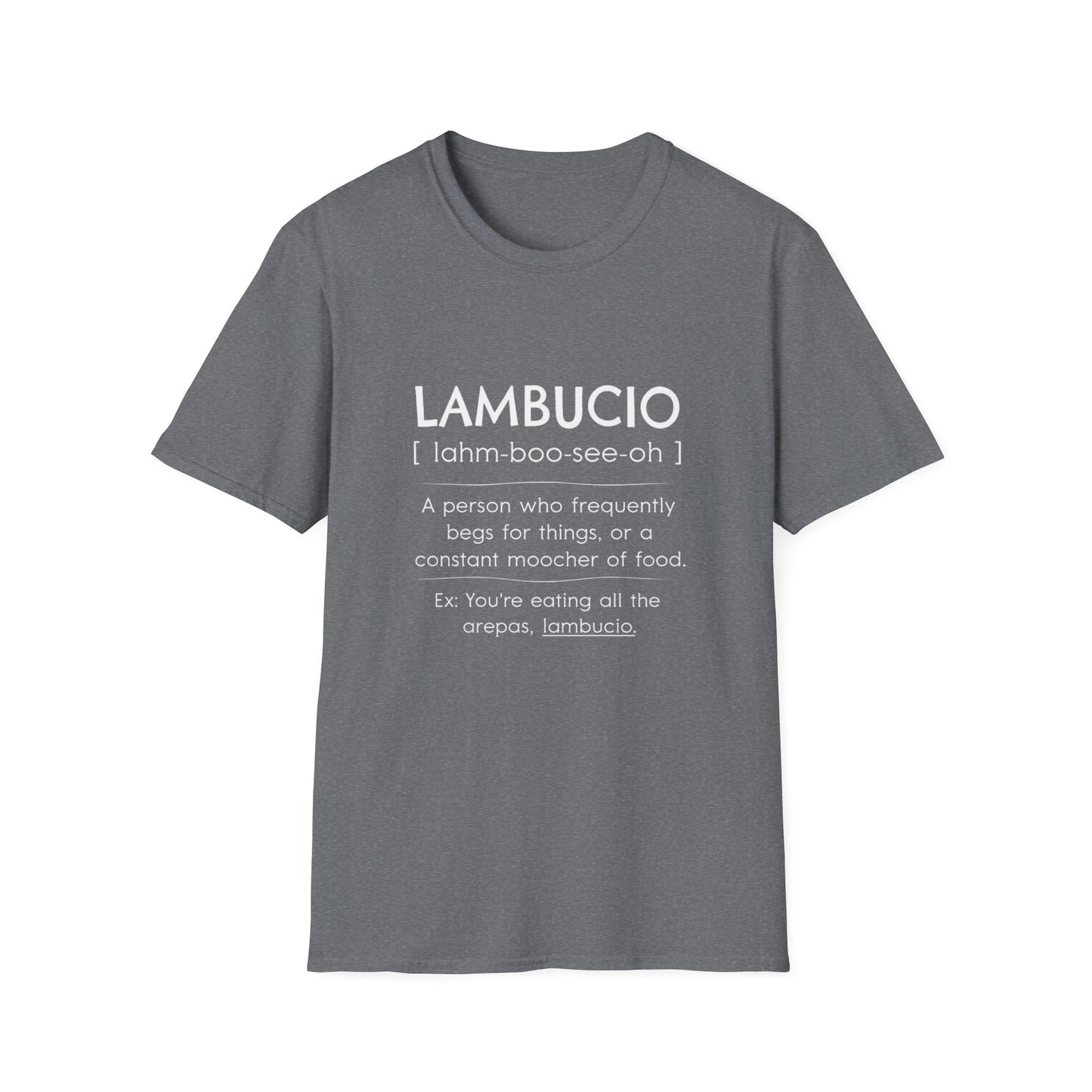 Lambucio definition T-Shirt | Funny Foodie Phrase Tee