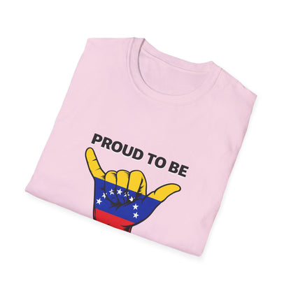 Proud to be Venezuelan T-Shirt | Venezuela Flag Shaka Graphic