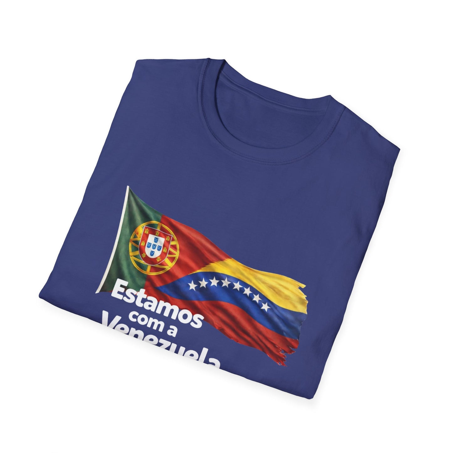 Portugal Estamos com a Venezuela T-Shirt | Portugal and Venezuela Flags, Solidarity Design