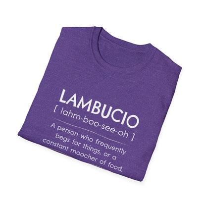 Lambucio definition T-Shirt | Funny Foodie Phrase Tee