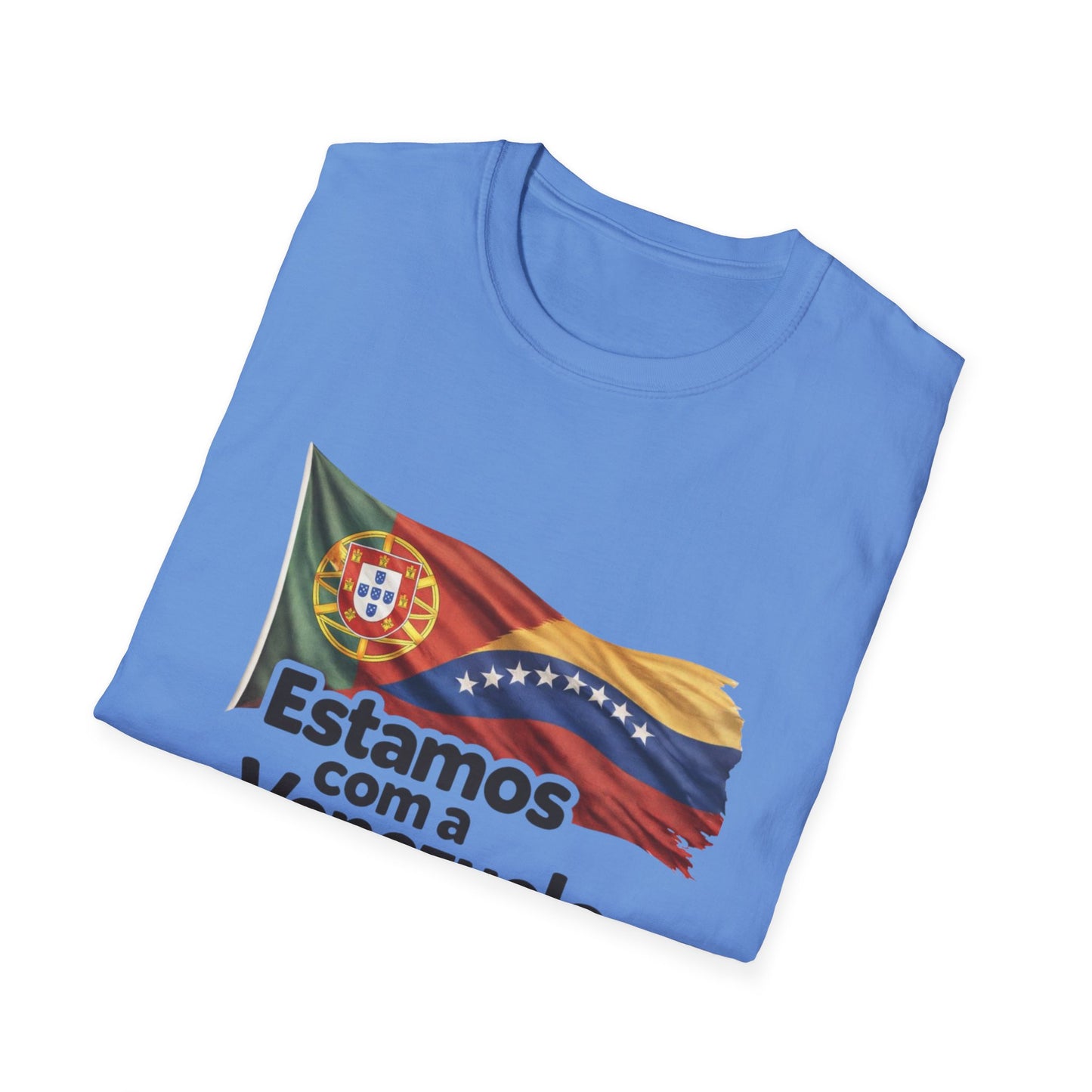 Portugal Estamos com a Venezuela T-Shirt | Portugal and Venezuela Flags, Solidarity Design