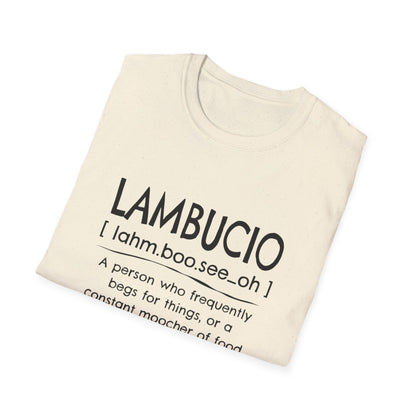 Lambucio definition T-Shirt | Funny Foodie Phrase Tee