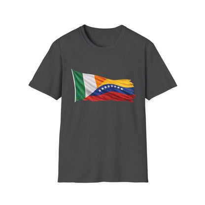 Venezuela Ireland Flag Mashup T-Shirt — Dual Heritage Pride Tee