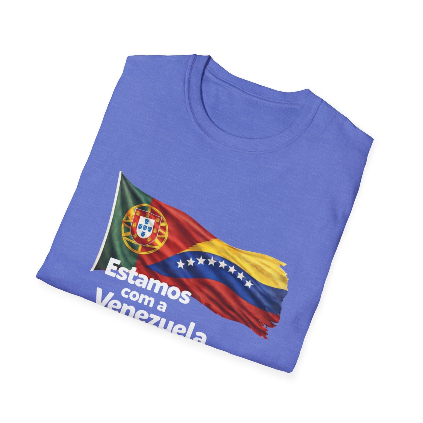 Portugal Estamos com a Venezuela T-Shirt | Portugal and Venezuela Flags, Solidarity Design