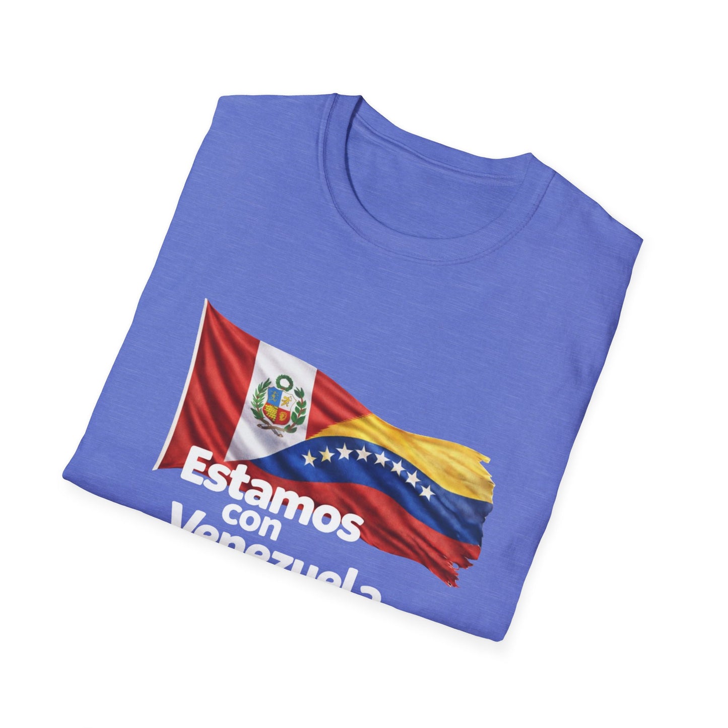 Peru Estamos con Venezuela T-Shirt | Venezuelan Flag Support, Spanish Text