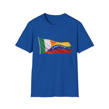 Venezuela Ireland Flag Mashup T-Shirt — Dual Heritage Pride Tee