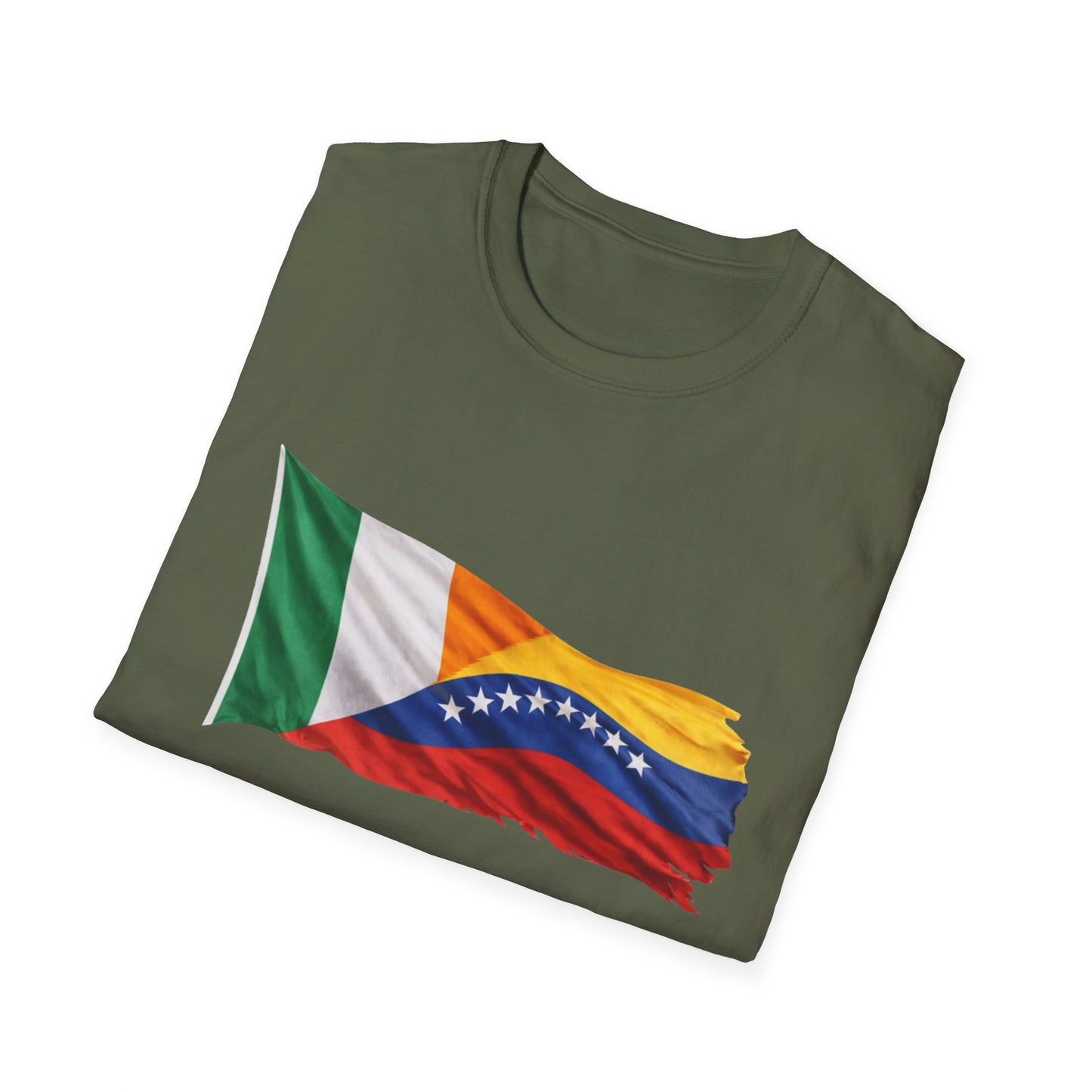 Venezuela Ireland Flag Mashup T-Shirt — Dual Heritage Pride Tee