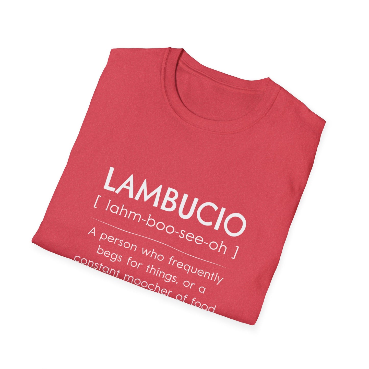 Lambucio definition T-Shirt | Funny Foodie Phrase Tee