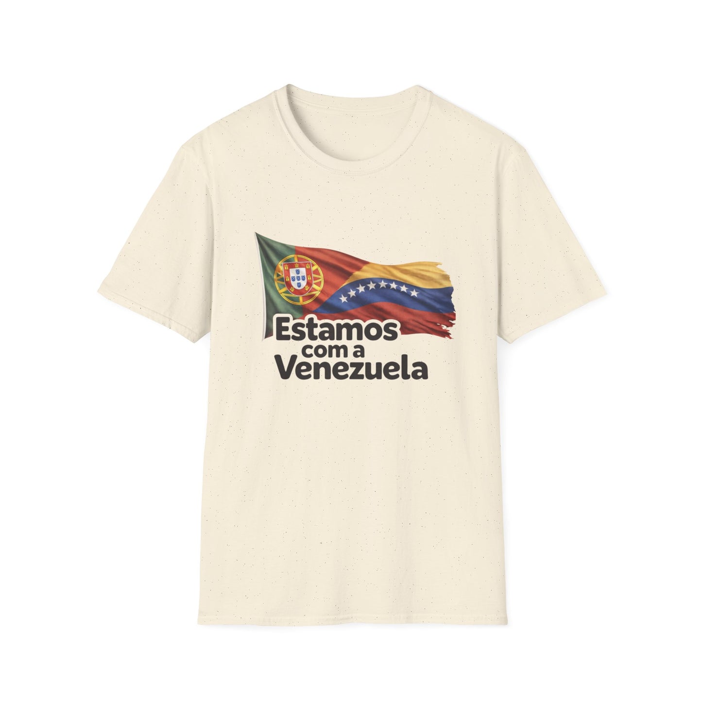 Portugal Estamos com a Venezuela T-Shirt | Portugal and Venezuela Flags, Solidarity Design