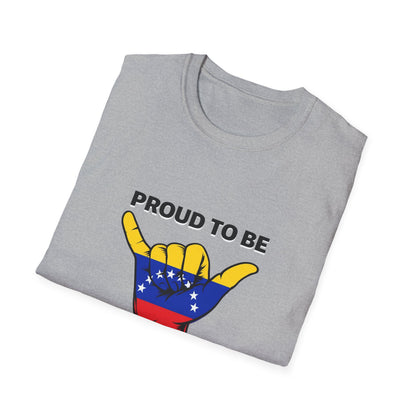 Proud to be Venezuelan T-Shirt | Venezuela Flag Shaka Graphic