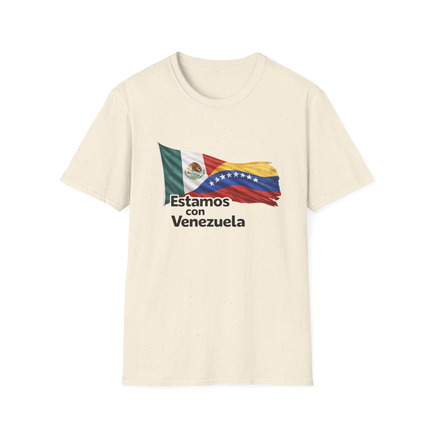 Mexico Estamos con Venezuela T-Shirt | Mexico and Venezuela Flags, Solidarity Tee