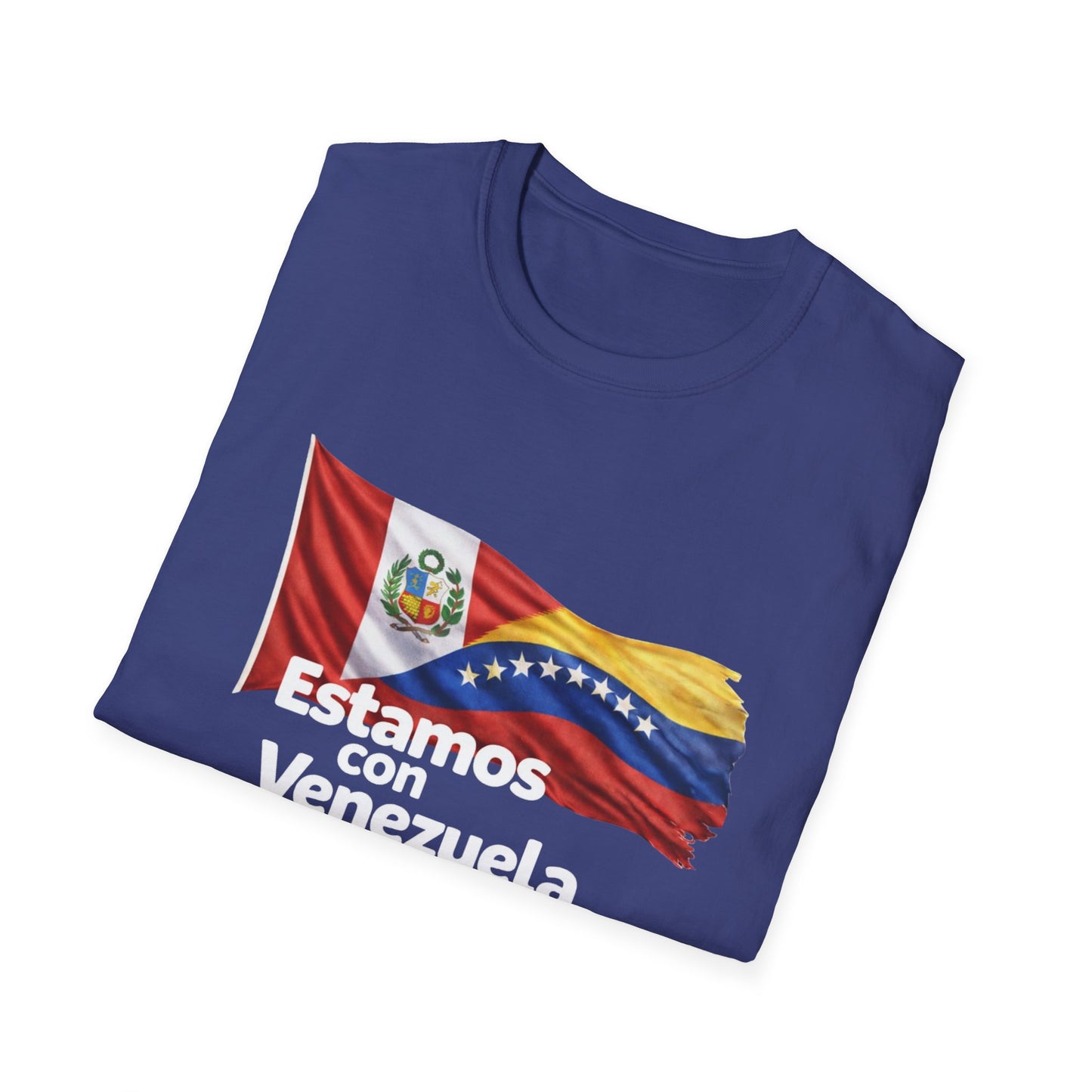 Peru Estamos con Venezuela T-Shirt | Venezuelan Flag Support, Spanish Text