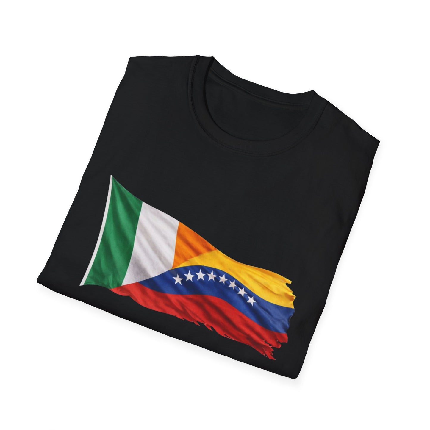 Venezuela Ireland Flag Mashup T-Shirt — Dual Heritage Pride Tee