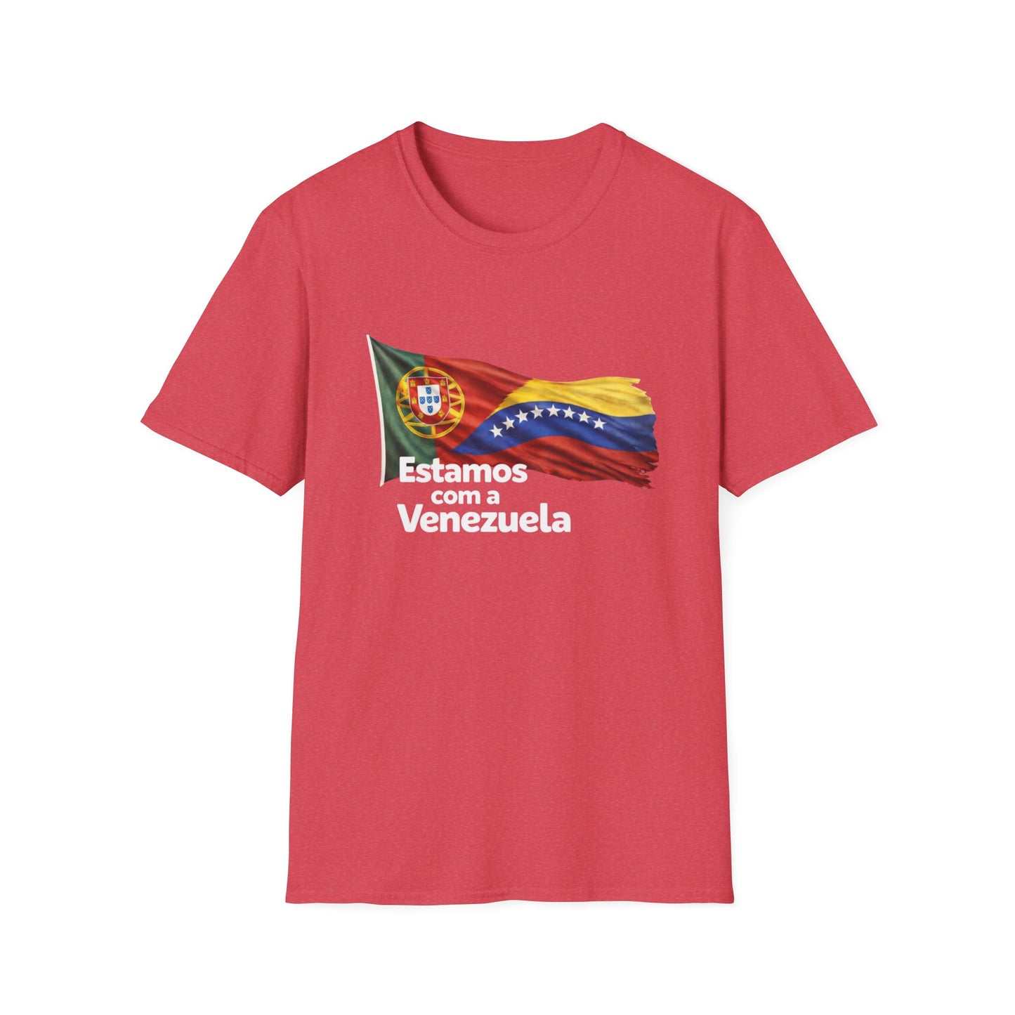 Portugal Estamos com a Venezuela T-Shirt | Portugal and Venezuela Flags, Solidarity Design