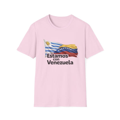 Uruguay Estamos con Venezuela T-Shirt | Venezuelan flag design, solidarity tee