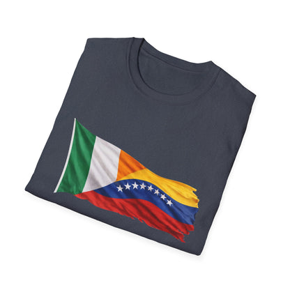 Venezuela Ireland Flag Mashup T-Shirt — Dual Heritage Pride Tee