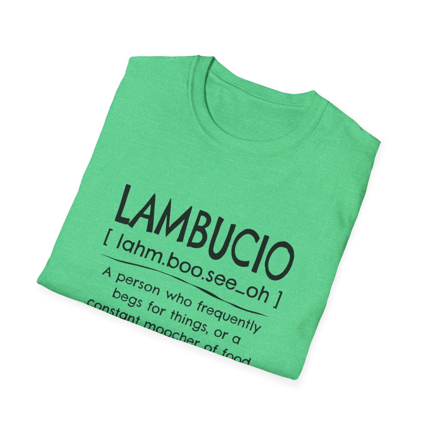 Lambucio definition T-Shirt | Funny Foodie Phrase Tee