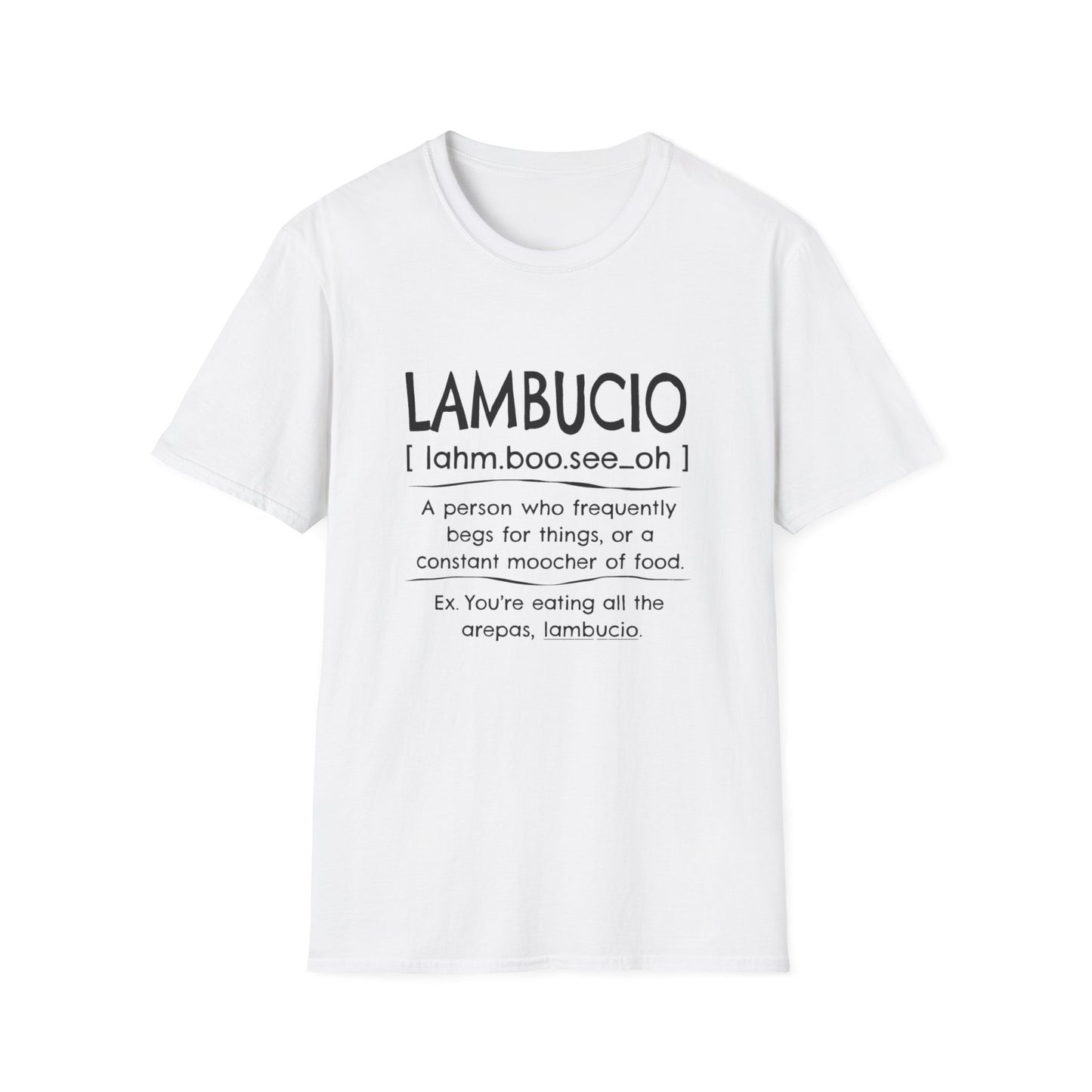 Lambucio definition T-Shirt | Funny Foodie Phrase Tee