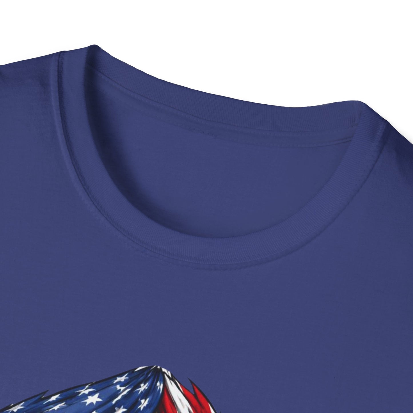 Venezuelan Flag Reveal T-Shirt | USA Flag Ripped Chest Design