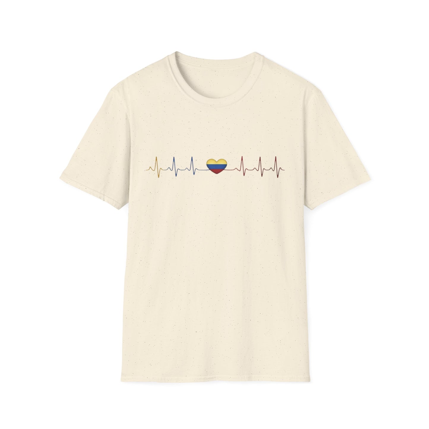 Venezuelan Flag Heartbeat Tee | Heart ECG Line with Venezuelan Flag Colors