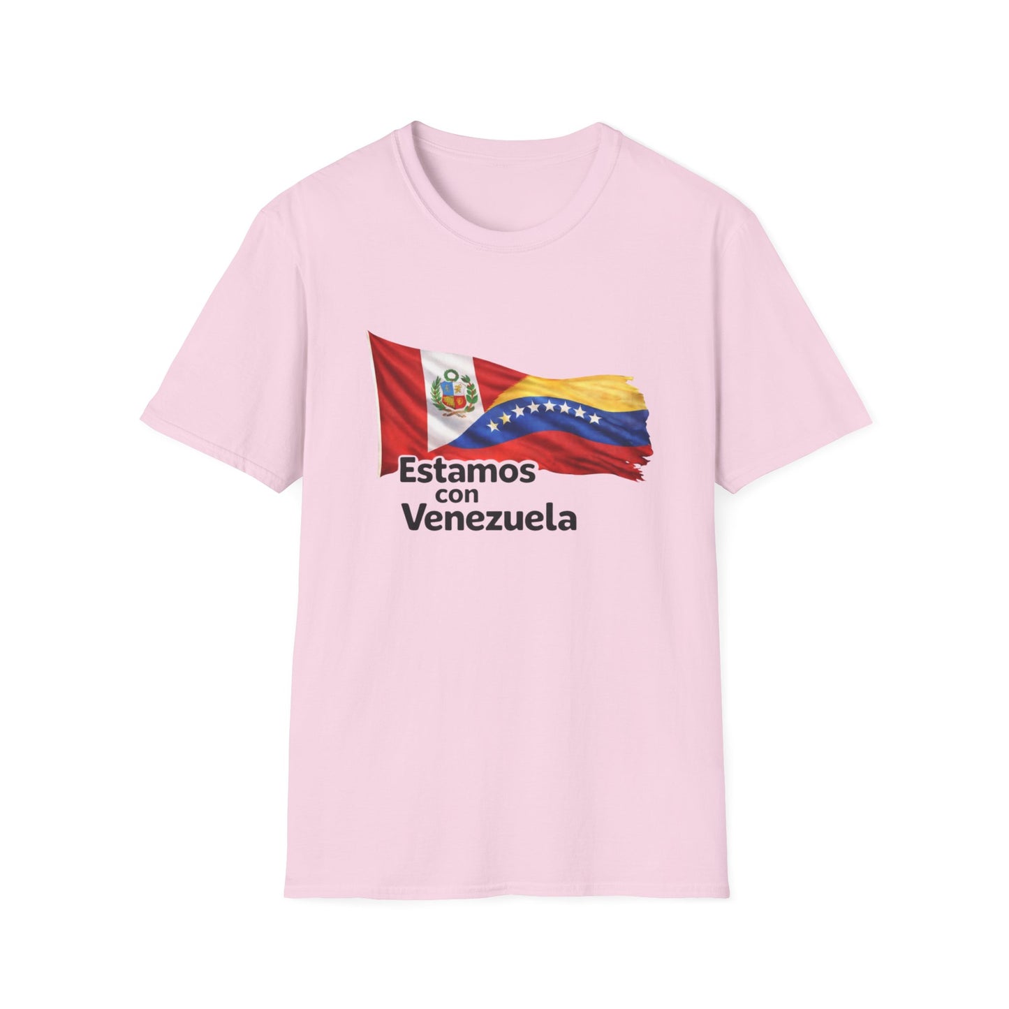 Peru Estamos con Venezuela T-Shirt | Venezuelan Flag Support, Spanish Text
