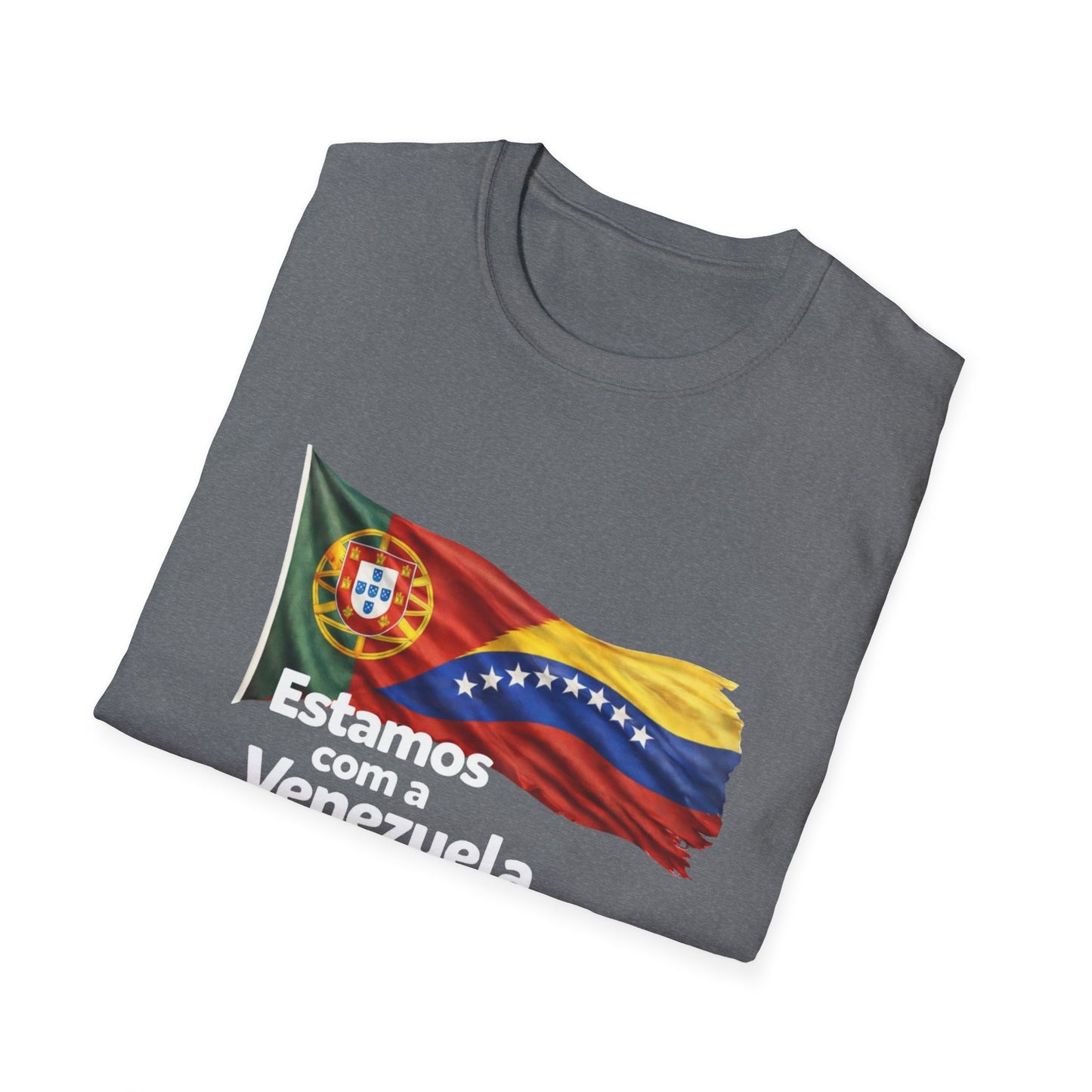Portugal Estamos com a Venezuela T-Shirt | Portugal and Venezuela Flags, Solidarity Design