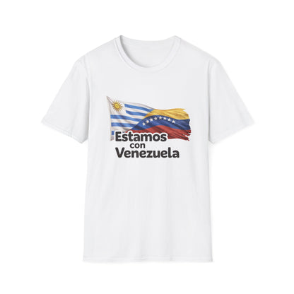 Uruguay Estamos con Venezuela T-Shirt | Venezuelan flag design, solidarity tee