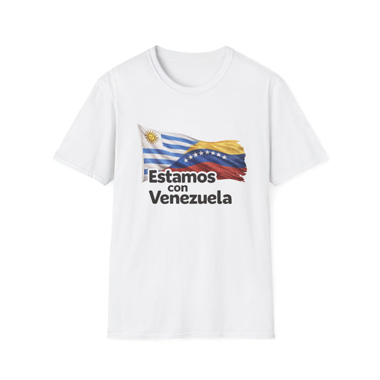 Uruguay Estamos con Venezuela T-Shirt | Venezuelan flag design, solidarity tee