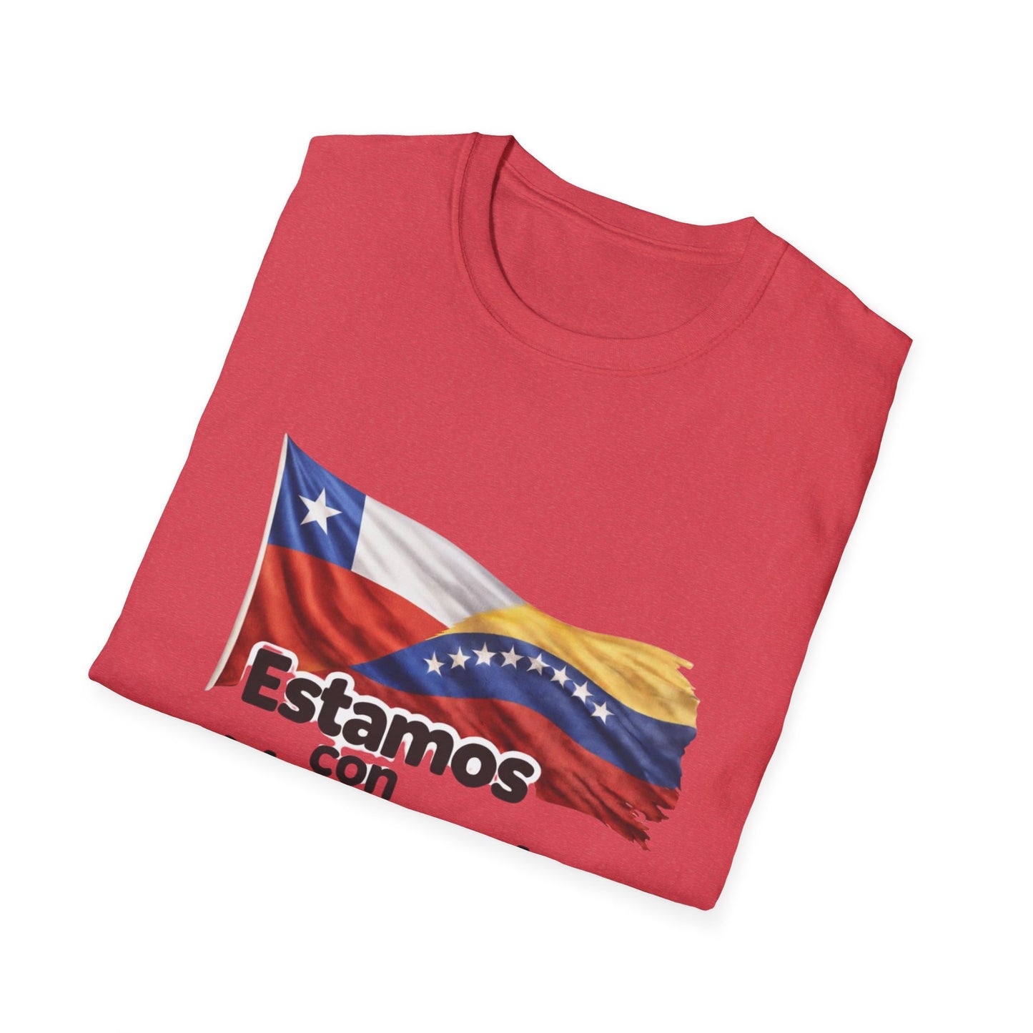 Chile Estamos con Venezuela T-Shirt | Venezuelan Flag Support Tee