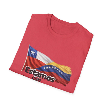 Chile Estamos con Venezuela T-Shirt | Venezuelan Flag Support Tee
