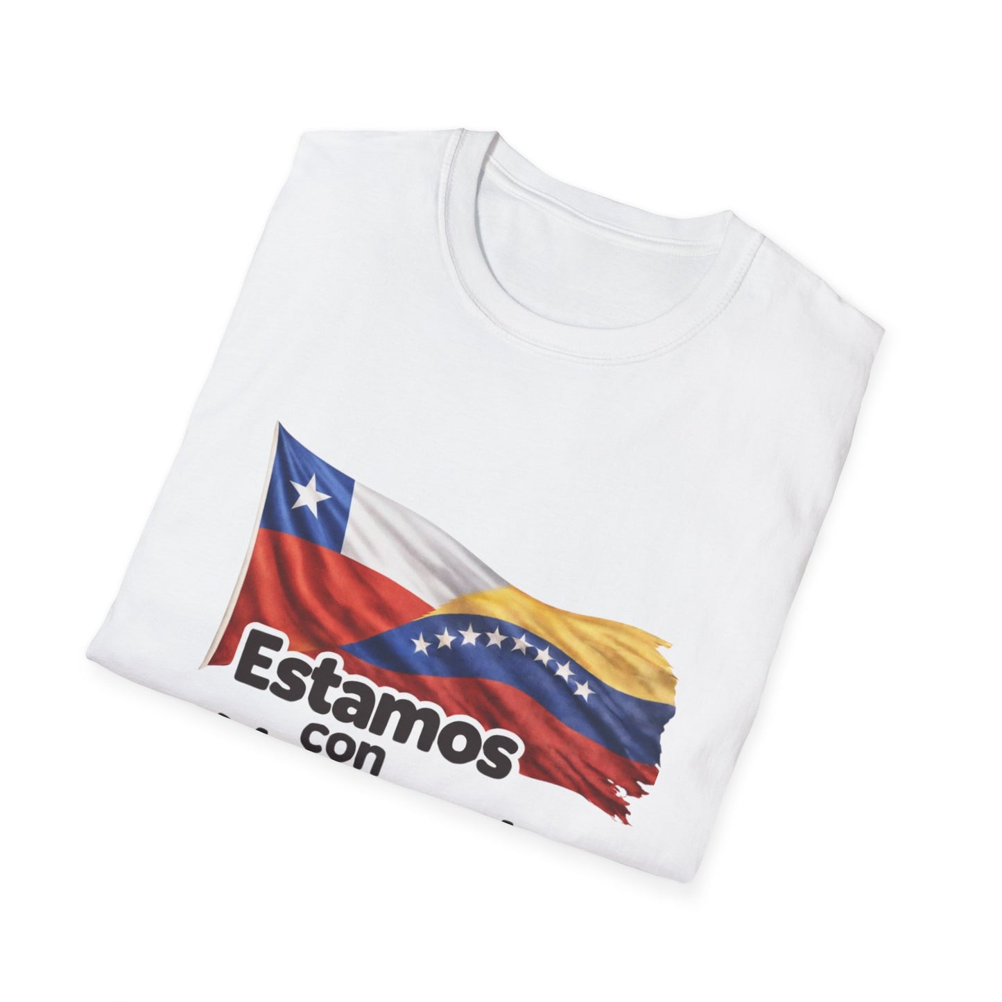Chile Estamos con Venezuela T-Shirt | Venezuelan Flag Support Tee