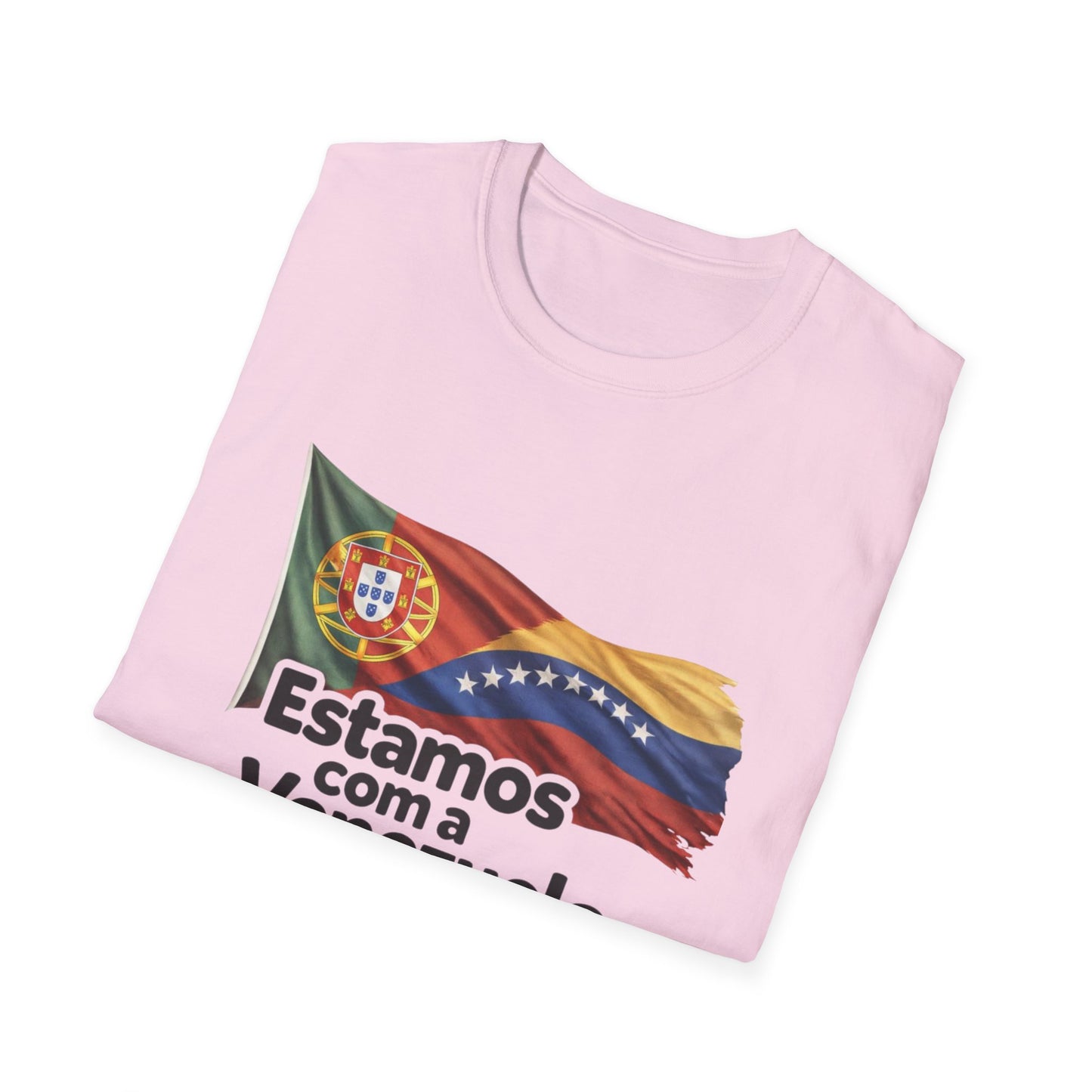 Portugal Estamos com a Venezuela T-Shirt | Portugal and Venezuela Flags, Solidarity Design