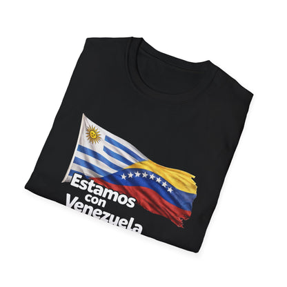 Uruguay Estamos con Venezuela T-Shirt | Venezuelan flag design, solidarity tee