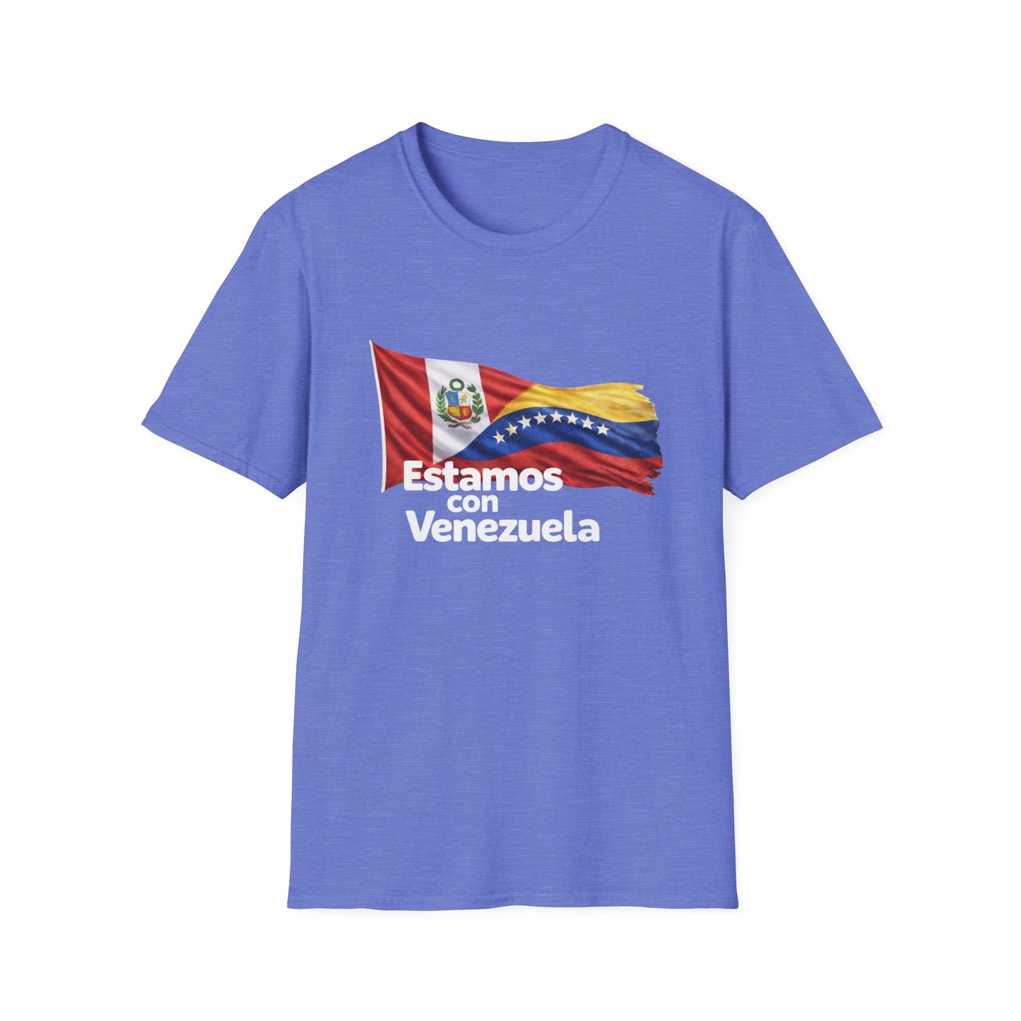 Peru Estamos con Venezuela T-Shirt | Venezuelan Flag Support, Spanish Text